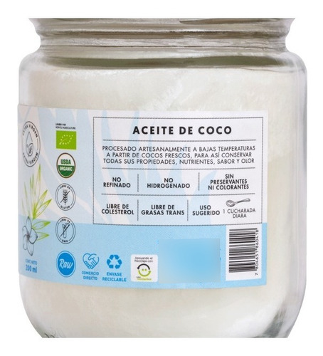 Manare - Aceite De Coco Orgánico 200ml