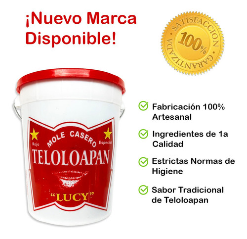 Mole Rojo Tradicional Casero Lucy 1 Kg Desde Teloloapan Gro.