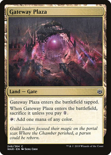 Carta Magic Gateway Plaza X 4 Unidades Playset Mtg