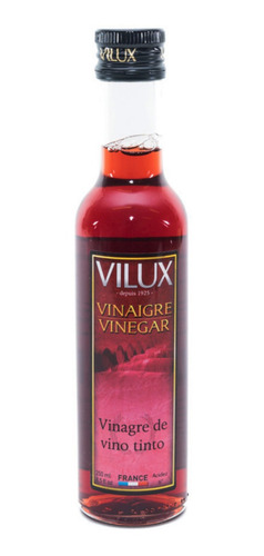 Vinagre Francés De Vino Tinto 250ml, Por Vilux Gourmet