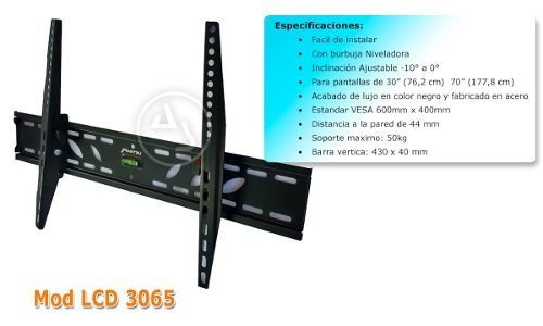 Soporte Mitzu LCD-3065 de pared para TV/Monitor