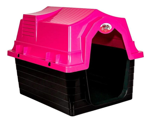 Casinha Cães E Gatos Pet Au N1 Rosa - Jel Plast