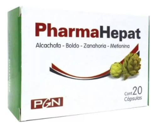 Pharmahepat Pgn X 20 Caps Digestivo Natural Sabor Sin sabor