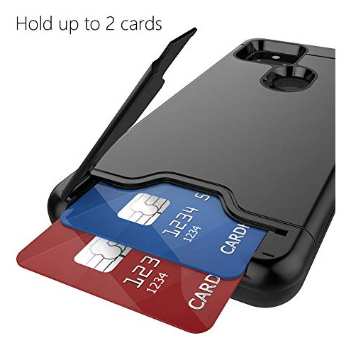 Funda Cartera Para Google Pixel 4a 5g Negro Dual Layer
