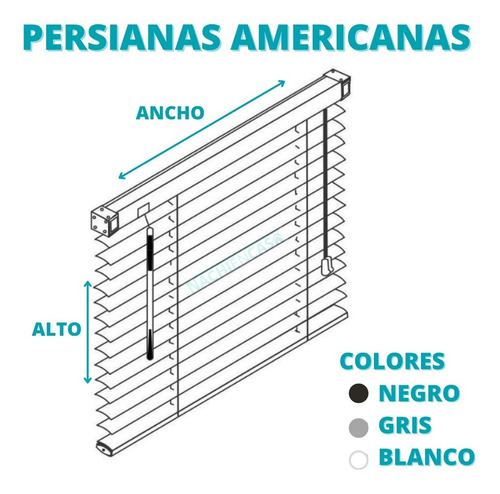 Imagen 9 de 10 de Persiana Americana Cortina Veneciana Pvc 1 X 1 Envio Gratis