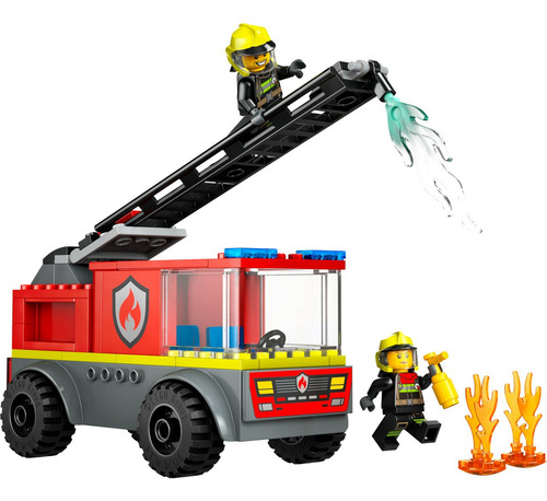Lego City Camión De Bomberos Con Escalera Juguete 60463