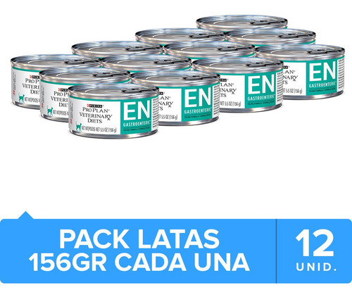 Alimento Pro Plan Dieta Veterinaria Purina Pro Plan EN Gastroenteric Felino Lata 156gr para gato adulto