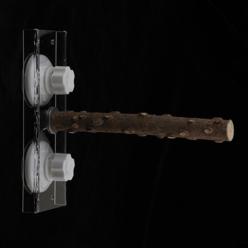 Percha De Para Pájaros Con Ventana De Libre Los 25cm