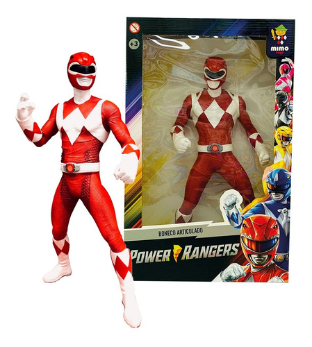 Muñeco Figura Articulada Power Ranger Rojo Ditoys 50cm Cuota