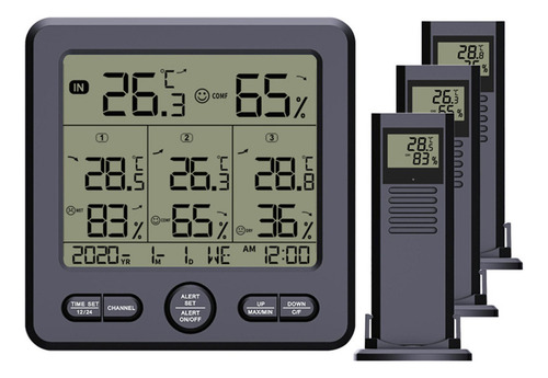 Termohigrómetro Digital Inalámbrico Para Interiores Y