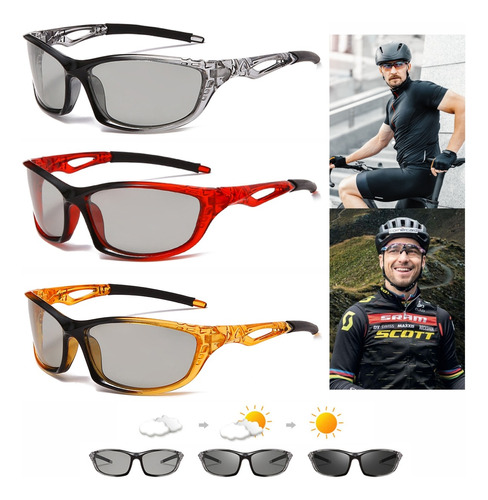 Gafas Deportivas Fotocromaticas Polarized Ciclismo Mtb Uv400