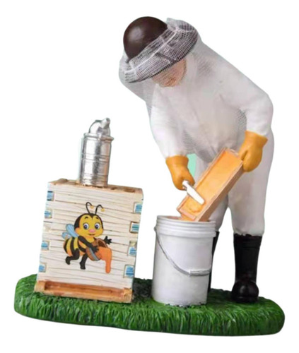 Estatueta De Resina Para Apicultura, Arte, Colheita De Mel