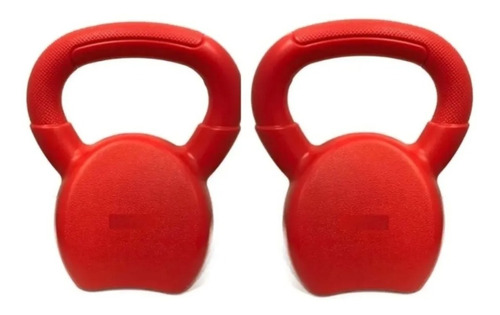 Pesa Rusa Kettlebell Protección Resina 2 Kg Roja (par)