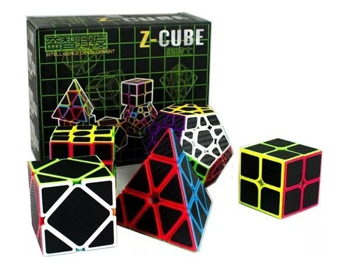 Pack Set De 5 Cubos Fibra Carbono Z-cube