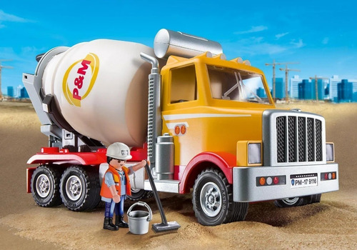 Imagen 2 de 8 de Playmobil 9116 City Action Camion De Obra Playking