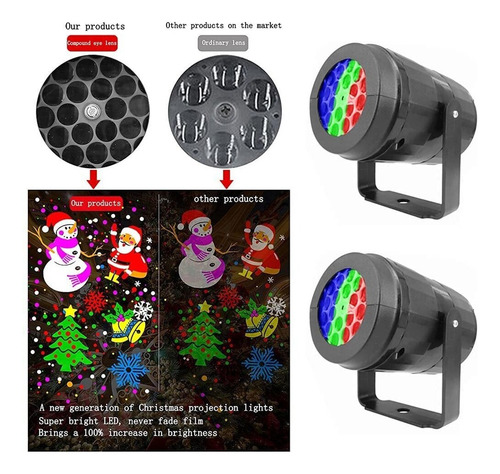 . Etapa De Proyección Del Proyector Láser Led Navideño 16p