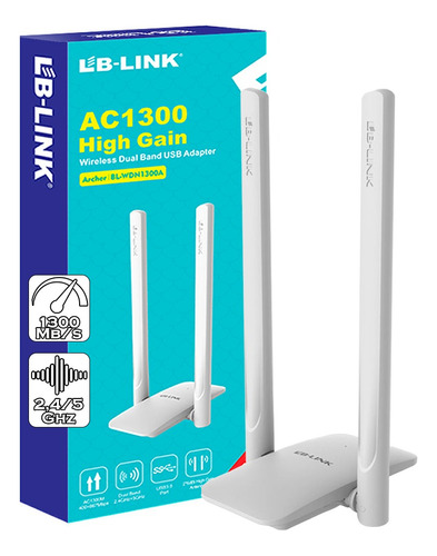 Adaptador Wifi Usb Dual Band Lb-link 2 Antenas Pc Pcreg