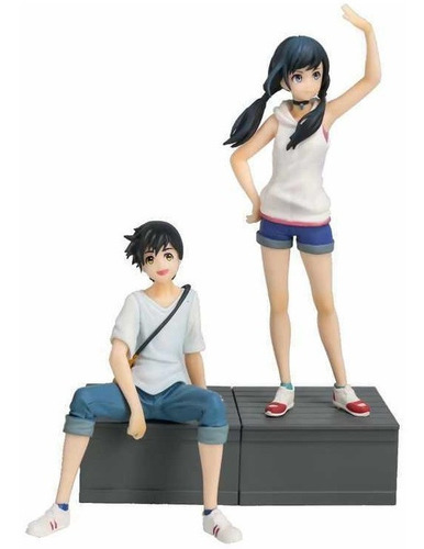 Figura Hina Amano E Hodaka Morishima Anime O Tempo Com Você