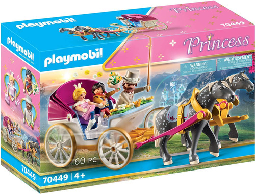 Playmobil Princess 70449 Carruaje Romántico Tirado Caballos