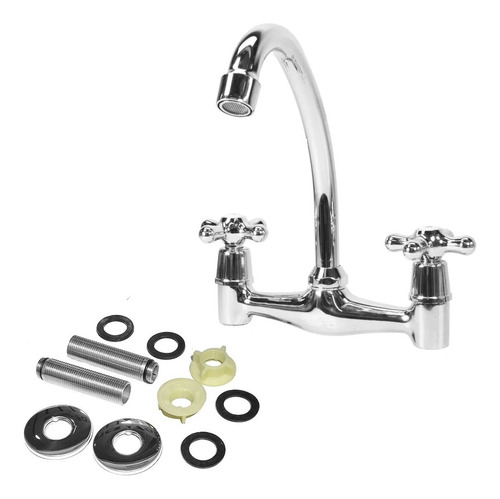 Grifería Mesada Exterior Canilla Mezcladora Premium Cromo Gx