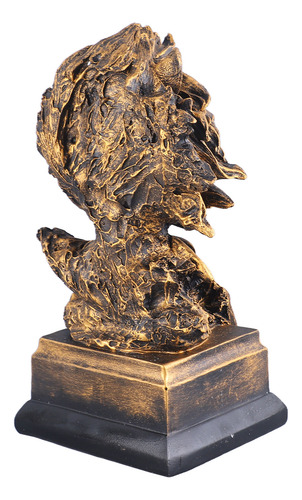 Figura De León De Resina, Innovadora, Vintage, Exquisita Par