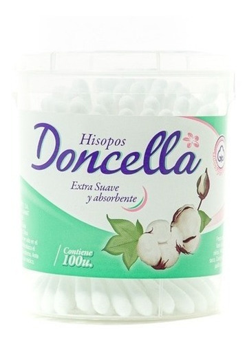 Hisopos Doncella X100 Unidades Doble Punta 