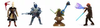 Star Wars - Attack Of The Clones - Lote 4 Figuras - Hasbro