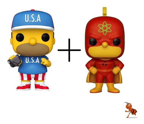 Funko Pop Simpsons Combo! Homero U.s.a & Radioactive Man