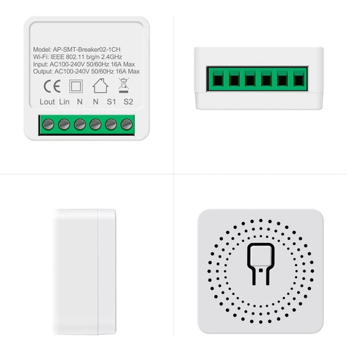 Smart Switch Mini Interruptor Inteligente Wi-fi Kit 2 Peças