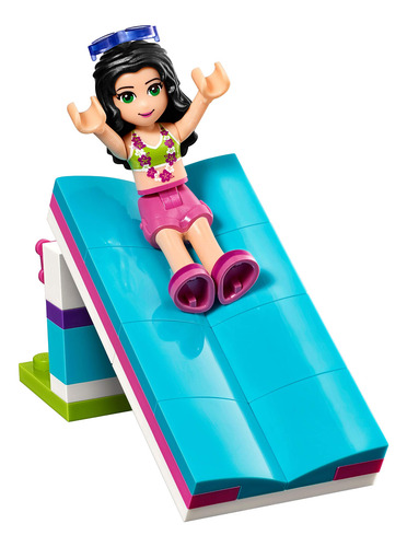 Minijuego De Toboganes De Espuma Para Piscina Lego Friends #