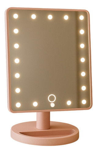 Espelho Mesa Camarim Luz De Led Maquiagem Portátil Regulagem