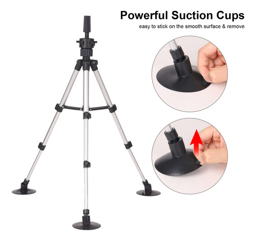 Soporte De Trípode Portátil Ajustable Con Cabeza De Maniquí
