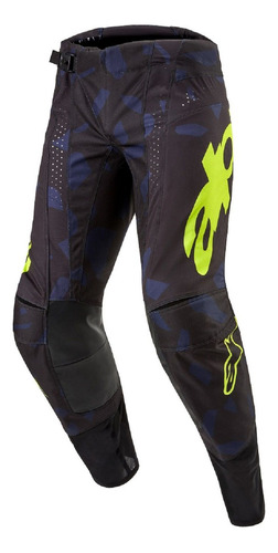 Calça Alpinestars Techstar Rantera 24 Preto Azul Amarelo @#