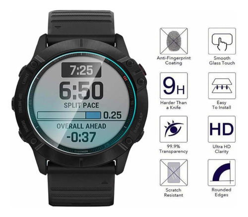 Protector De Pantalla Para Garmin Fenix 6x/6x Pro /solar