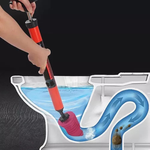 Para U Para Baño Practico Pistola Destapa Caños De Aire /