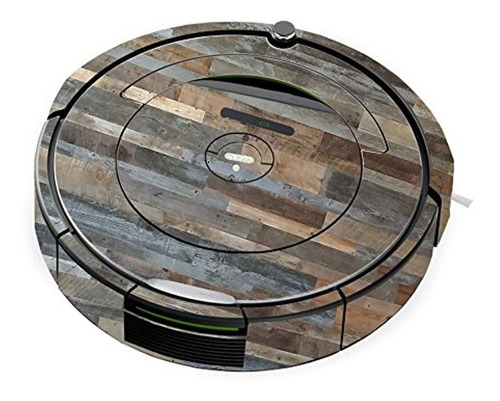 Skin Compatible Con Irobot  Madera Gris