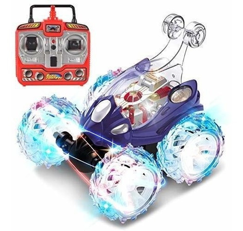 Vehiculo A Radio Control Mando Distancia Acrobatico Luz Led 