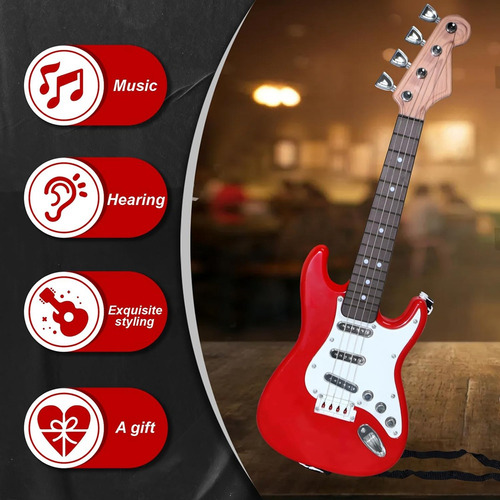 Brinquedo De Guitarra De 17 Polegadas Para Crianças, Guitarr