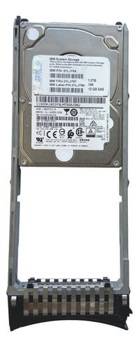 Hd Ibm 1.2tb 10k 2,5 Sas 12gb 01lj794 01lj787 01lj796 V7000 G2 @ Prateado