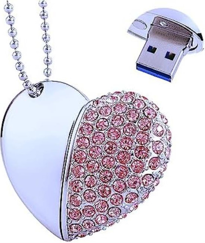 Ecoodisk Unidad Flash Usb 3.0 De 128 Gb Corazón De Diamante 