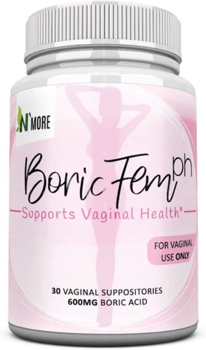 Acido Borico Supositorios Salud Vaginal Balance Ph 600 Mg