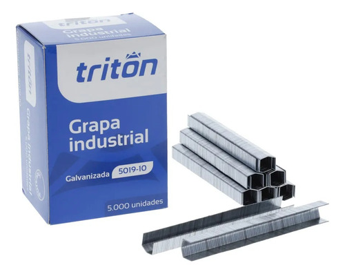 3 Cajas De Grapa Industrial Triton 5019-10 X 5.000 Und