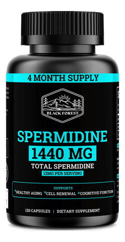 Suplemento De Espermidina Black Forest 1440mg, Fornecimento