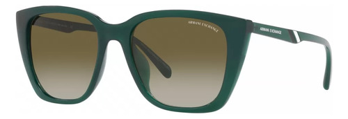 Lentes Anteojos Sol Armani Exchange Ax4116su Butterfly Ax Lente Verde Varilla Verde Armazón Verde Diseño 82428e-53-m