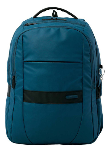 Totto Mochila Grande Con Porta Laptop 16 | Escuela - Viaje - Oficina | 23 Litros Weivetto2.0241 Azul Claro Rayas