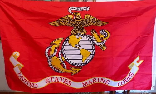 Bandera De La Marina Corps De Estados Unidos - 150cm 90cm