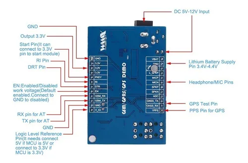 Modulo A7 Gsm Gprs Gps 3 En 1 Stm32 51mcu