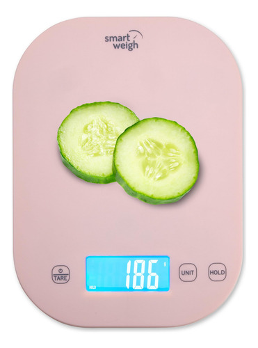 Báscula De Cocina Smart Weigh Rosa Digital Gramos Y Onzas Color 0 Mg