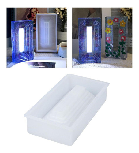 Xiaery Moldes De Silicona Lámpara De Mesa Molde De Soporte