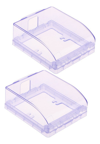 2 Piezas De Caja Cudrada Funda Cubierta Para Interruptor